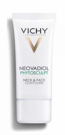 Καθημερινή συσφικτική φροντίδαNeovadiol Phytosculpt για λαιμό καιντεκολτέ με φυτοστερόλη και σύμπλοκοαναπλήρωσης που αντιμετωπίζειτις επιπτώσεις της εμμηνόπαυσης,επανασμιλεύει και αυξάνει τηνπυκνότητα, Vichy.