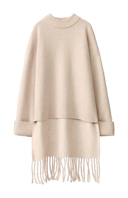 Ασύμμετρη πλεκτή μπλούζα H&M STUDIO