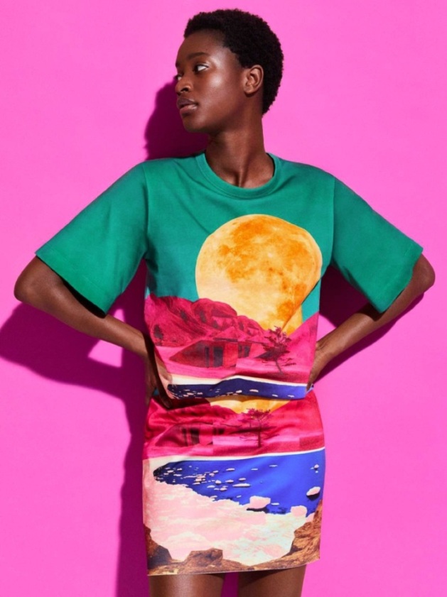 Εμπριμέ φόρεμα, H&M Studio ss20