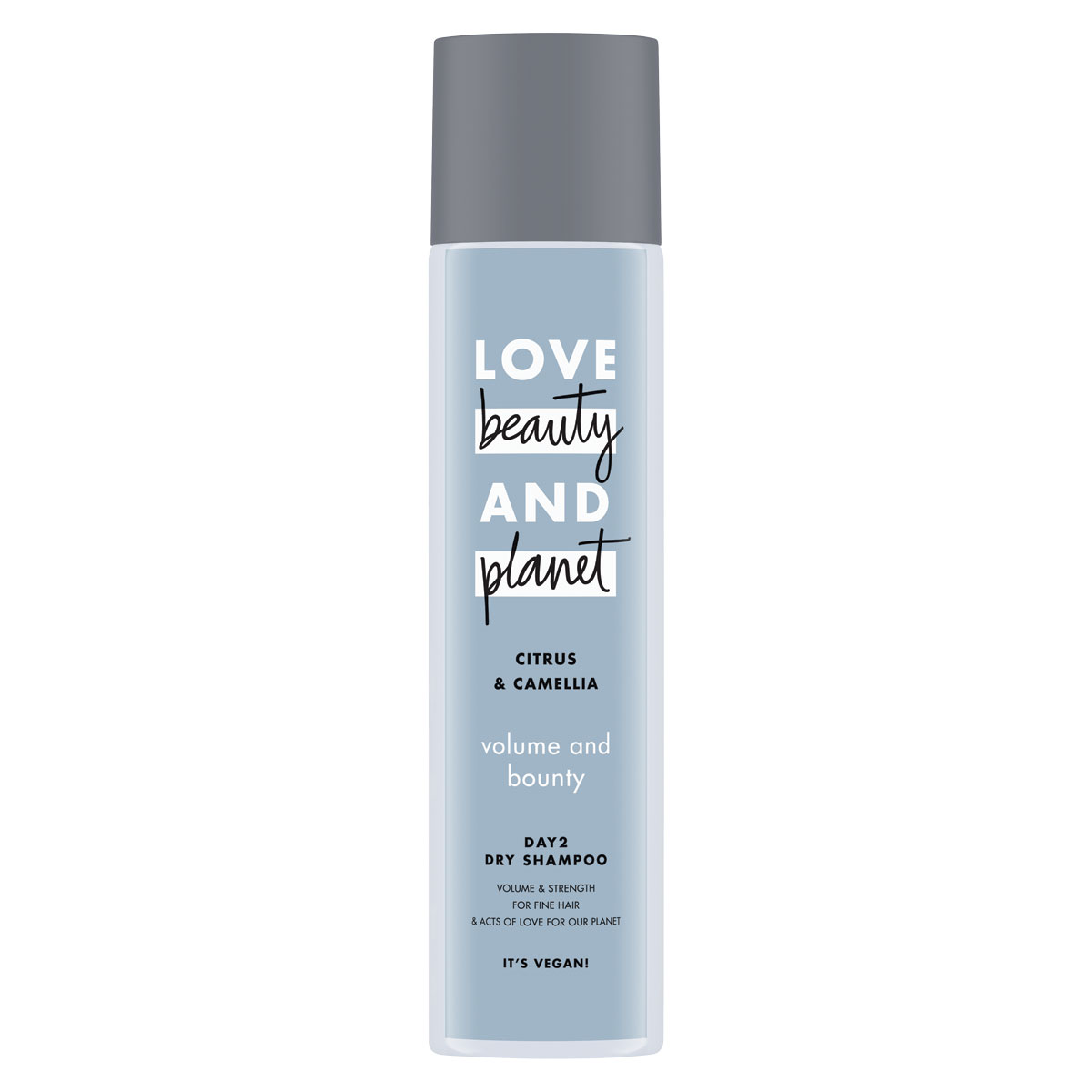 Dry Shampoo με εκχύλισμα
εσπεριδοειδών και
καμέλιας για όγκο και
φυσική κίνηση, Love
Βeauty and Planet (Hondos Center)