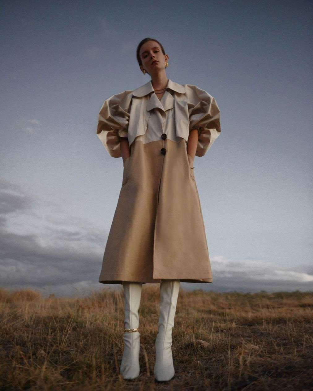 Καμπαρντίνα Laviate. Μπότες, Zara. Anklet, Hermina. Vintage κοσμήματα, The Closet Ghost
