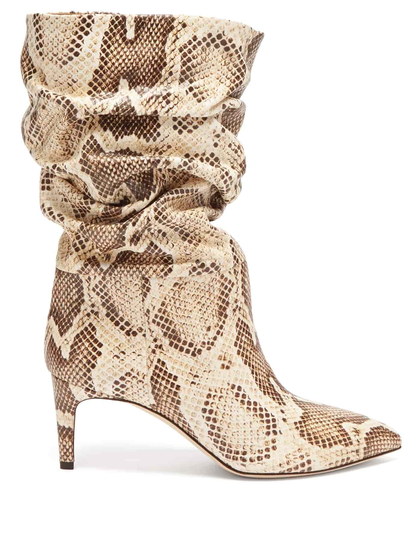 Slouchy snake boot Paris Texas, από 590€ τώρα 297€, MatchesFashion.