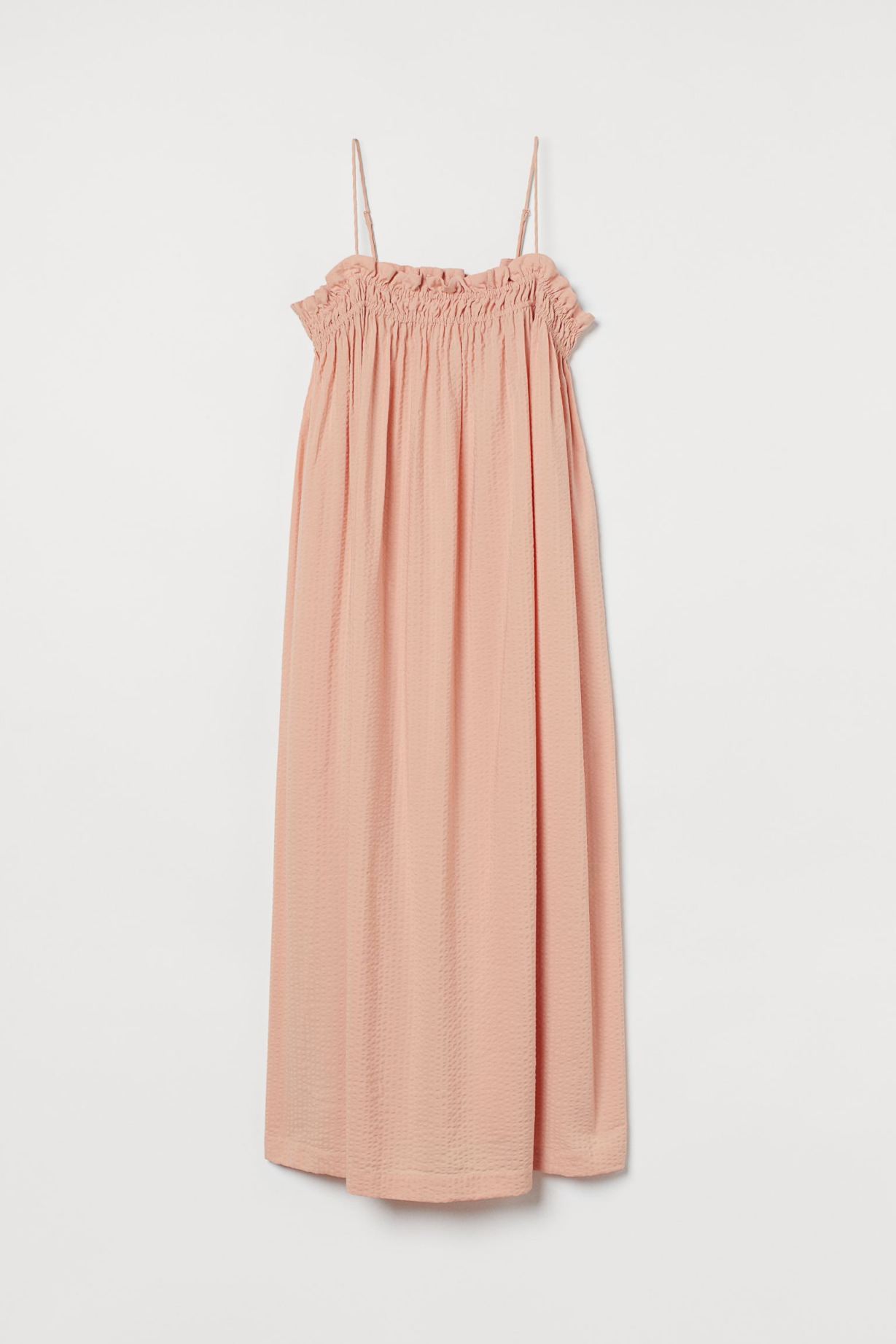 Φόρεμα με τιράντες και σούρες, H&M, 10,99€ από19,99 €