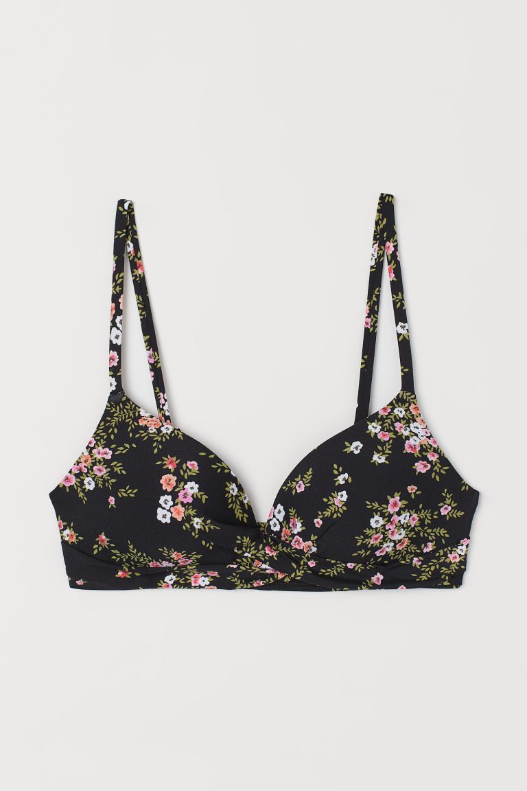 Floral bikini top, 7.99€ από 14.99€ , H&M.