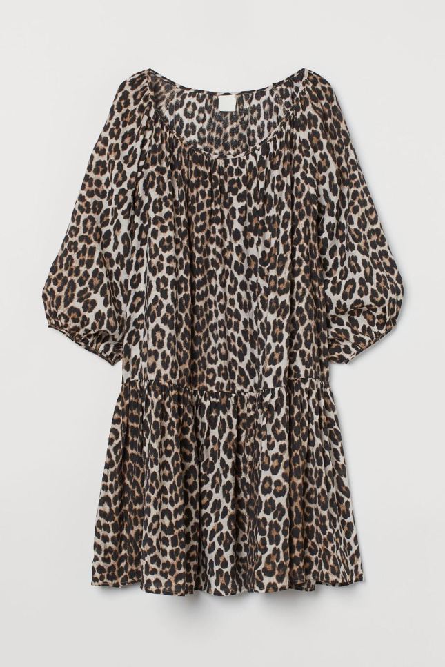 Ριχτό animal print φόρεμα, H&M 7,99€ από 19,99€
