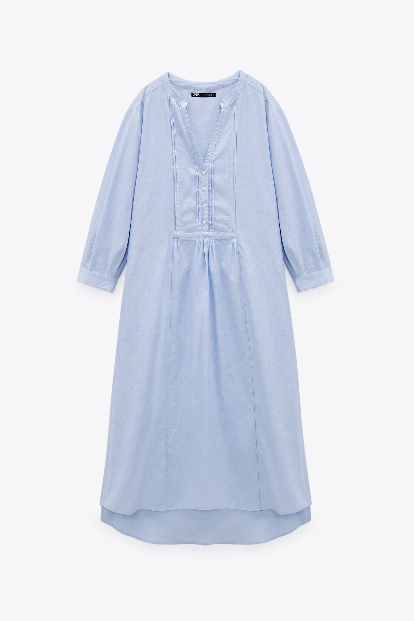 Φόρεμα τουνίκ με νερβίρ, ZARA, 29,99€ από 39.95€
