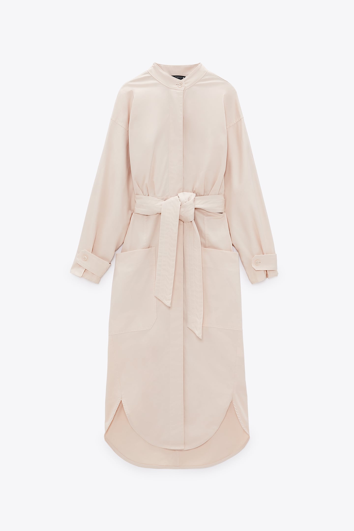 Φόρεμα με φαρδιά μανίκια και ζώνη, ZARA, 29,99€ από 39.95€