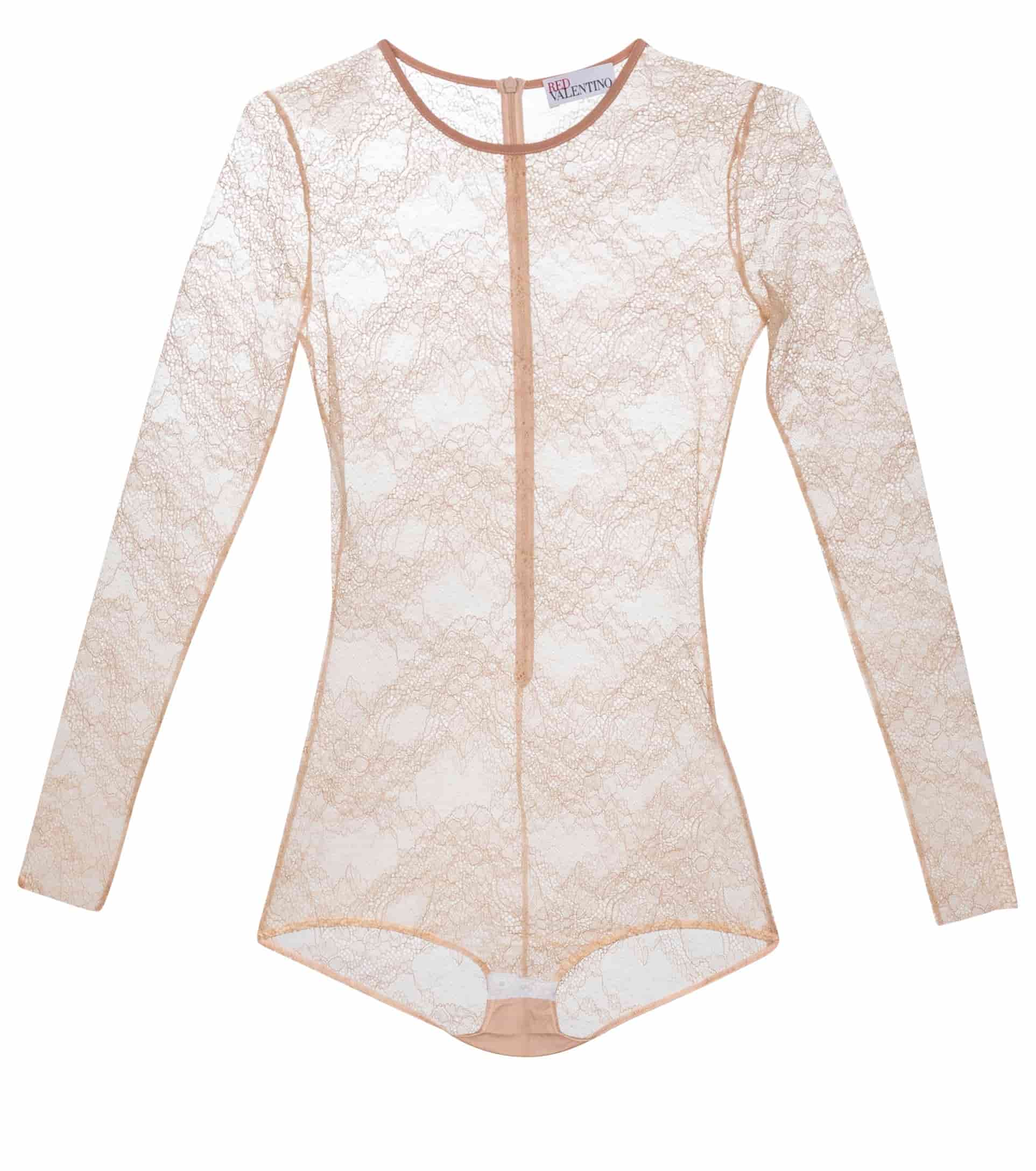 Διάφανο δαντελένιο κορμάκι RED VALENTINO, 88€ από 295€, MYTHERESA