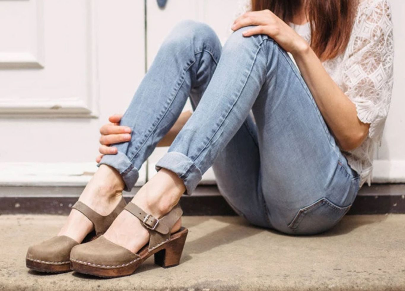 Δερμάτινα clogs, 116.52€, lotta from stockholm.