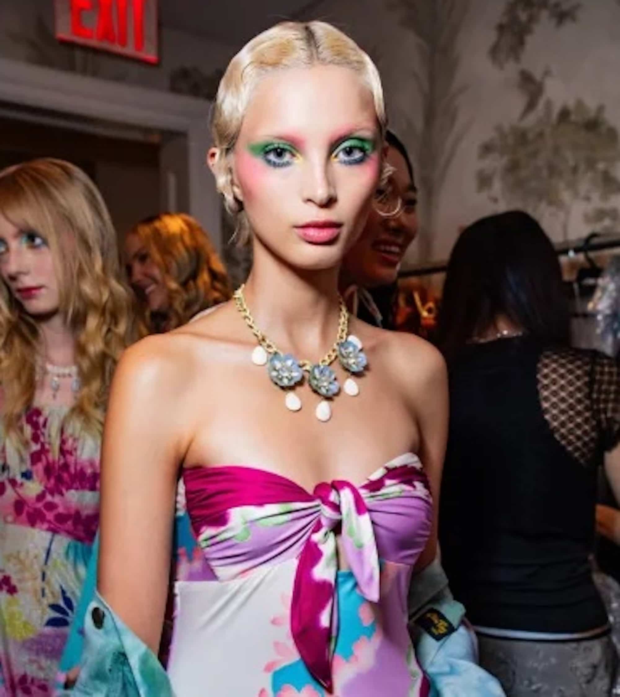 Anna Sui ss24. Hairstylist: Garren. Photo: Gerardo Somoza.