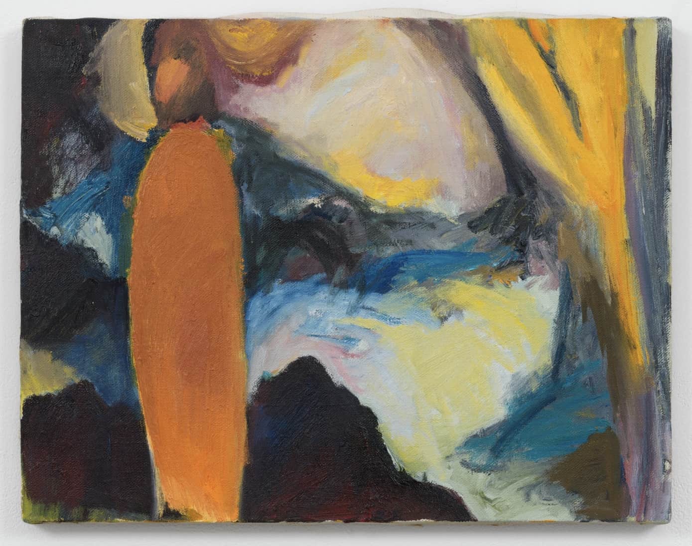 Title to be confirmed, 1980. Oil on canvas 14 x 18 x 1 inches (35.6 x 45.7 x 2.5 cm). ©2023 Helen Marden/Artists Rights Society (ARS), New York. Photo: Rob McKeever / Courtesy Gagosian.