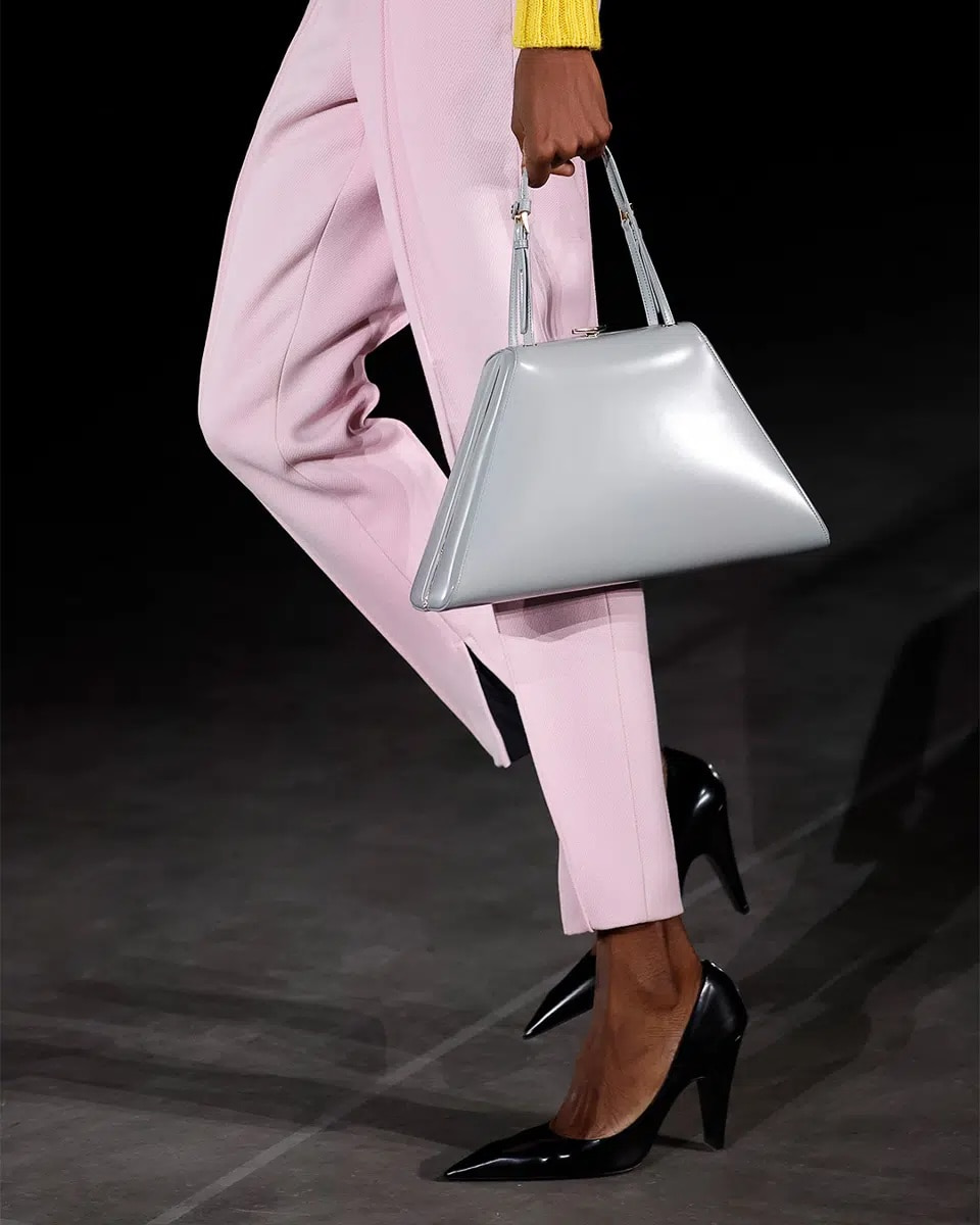 Prada, Medium brushed leather handbag