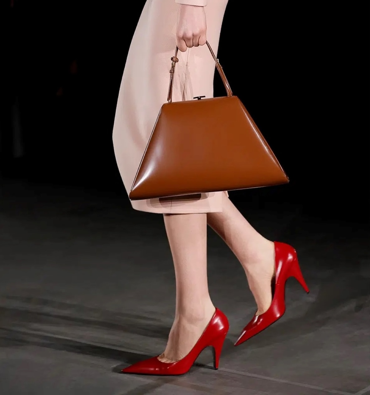 Prada, Medium brushed leather handbag