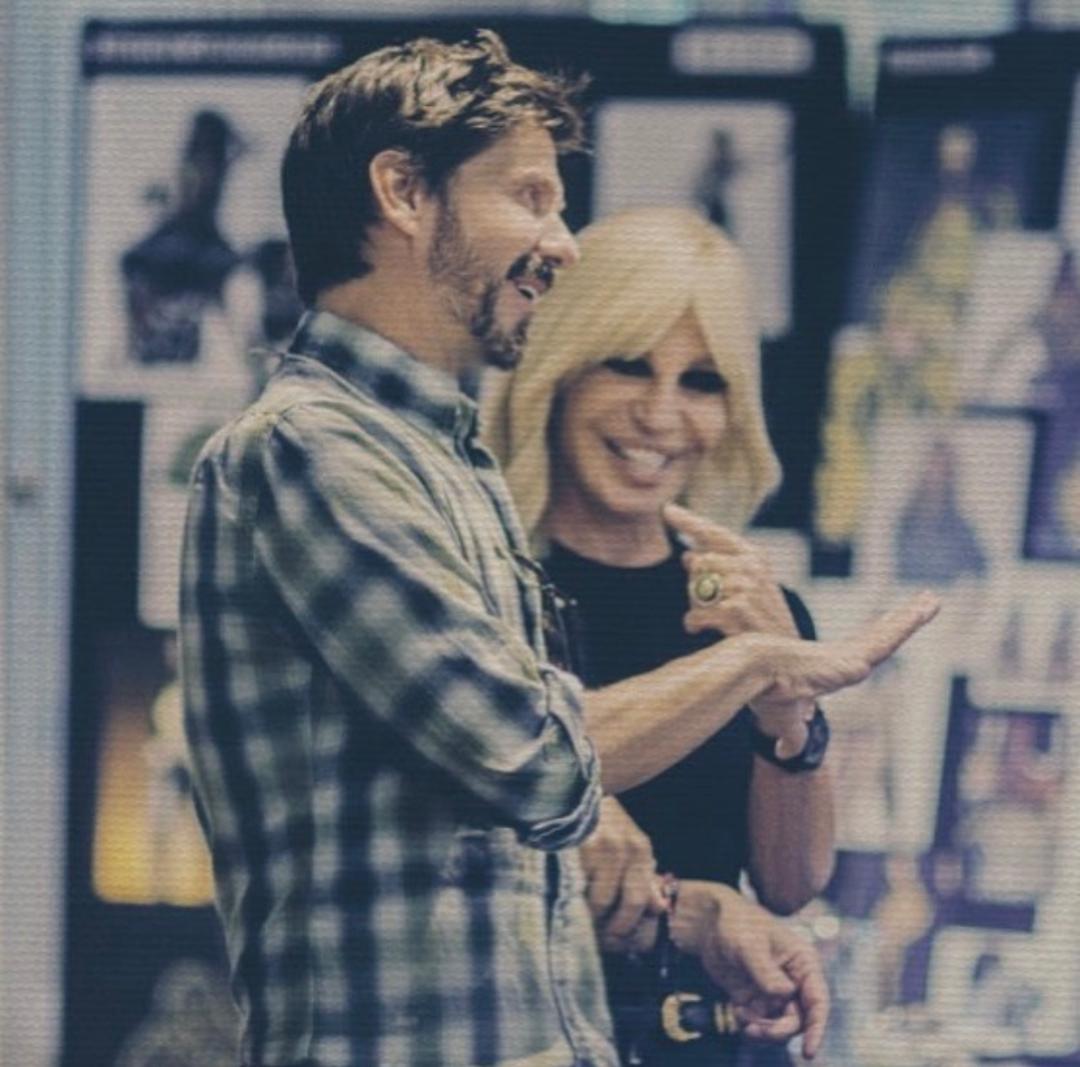 O Guido Palau με την Donatella Versace