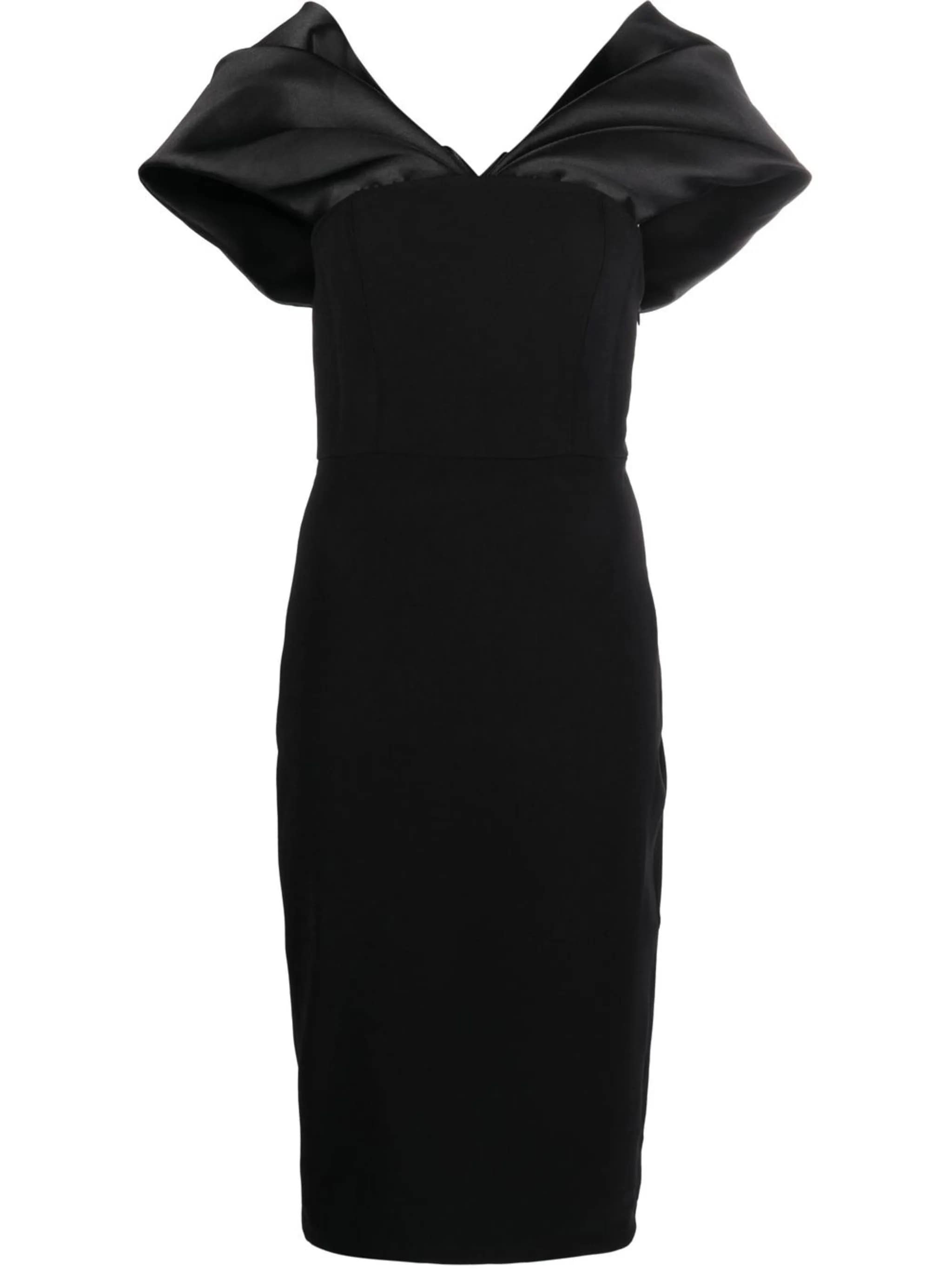 Φόρεμα SOLACE LONDON με σατέν λεπτομέρειες, 212 € από 530 €, FARFETCH
