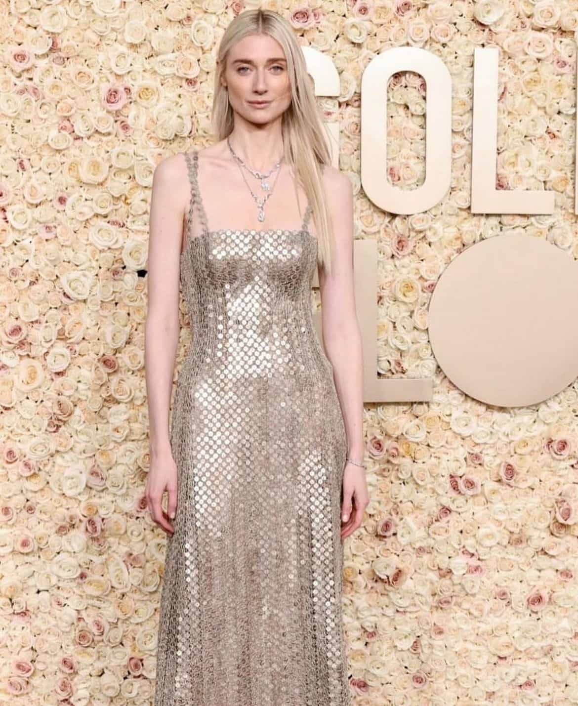 Elizabeth Debicki. Tιμήθηκε με το βραβείο Καλύτερης Ηθοποιού για το ρόλο της στη σειρά του Netflix "The Crown". Φόρεμα: Dior Couture fw23-24