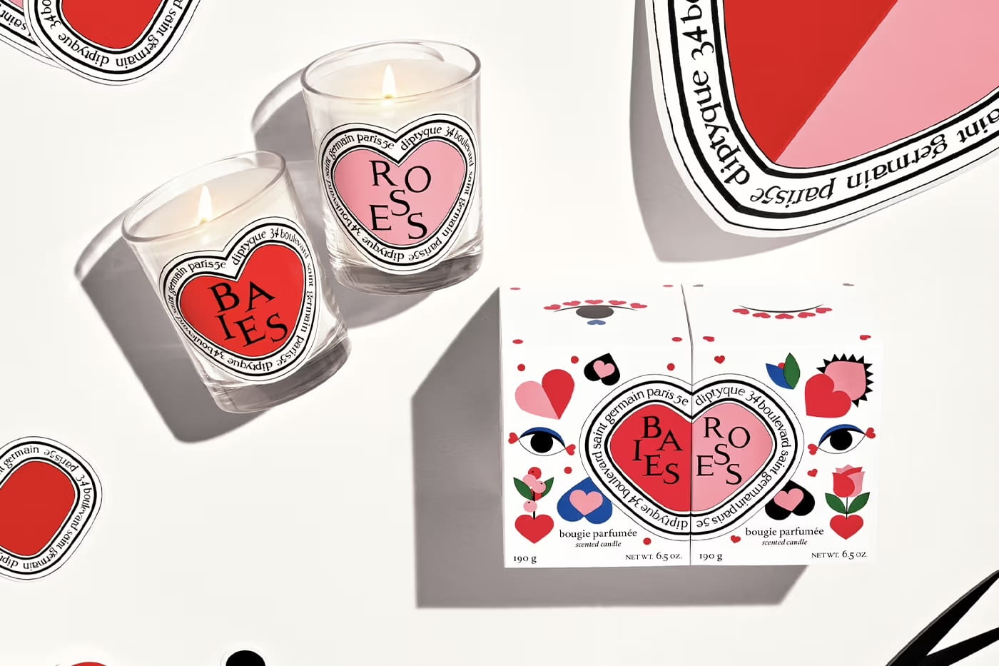 Diptyque, Baies Roses Candles (Valentine's Day Edition)