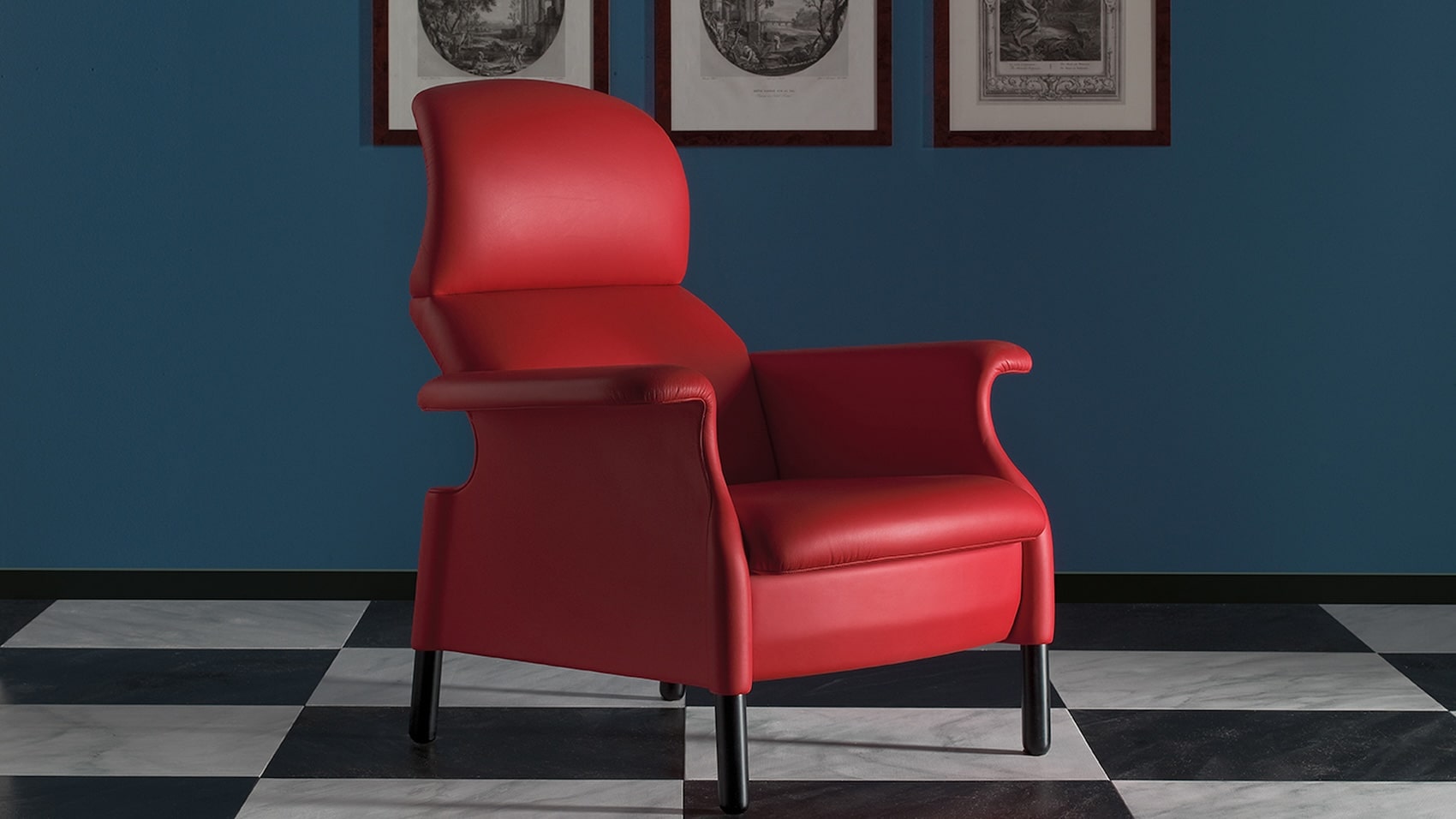 Poltrona Frau, Η Sanluca Armchair είναι δημιουργημένη από τους Achille & Piergiacomo Castiglioni