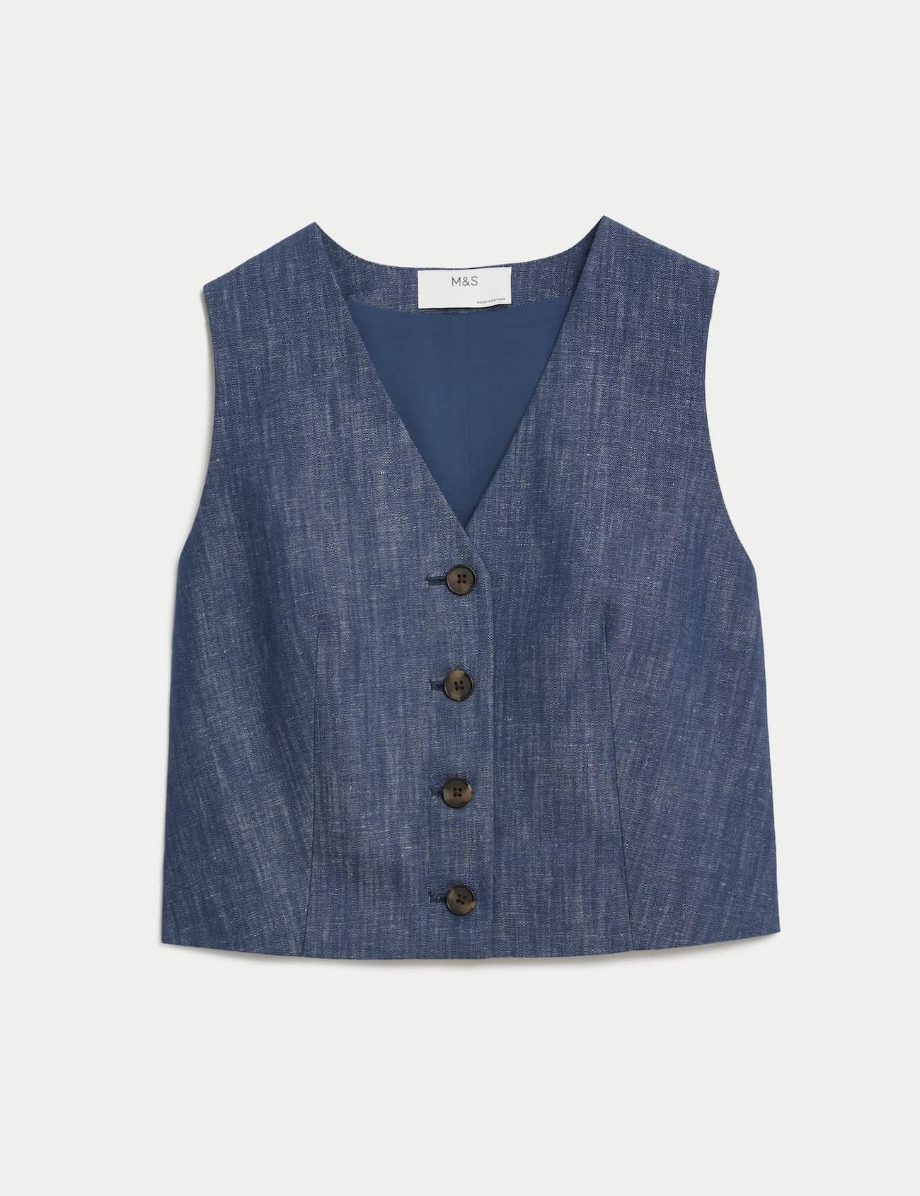 Γιλέκο denim, 49.99 € , Marks & Spencer