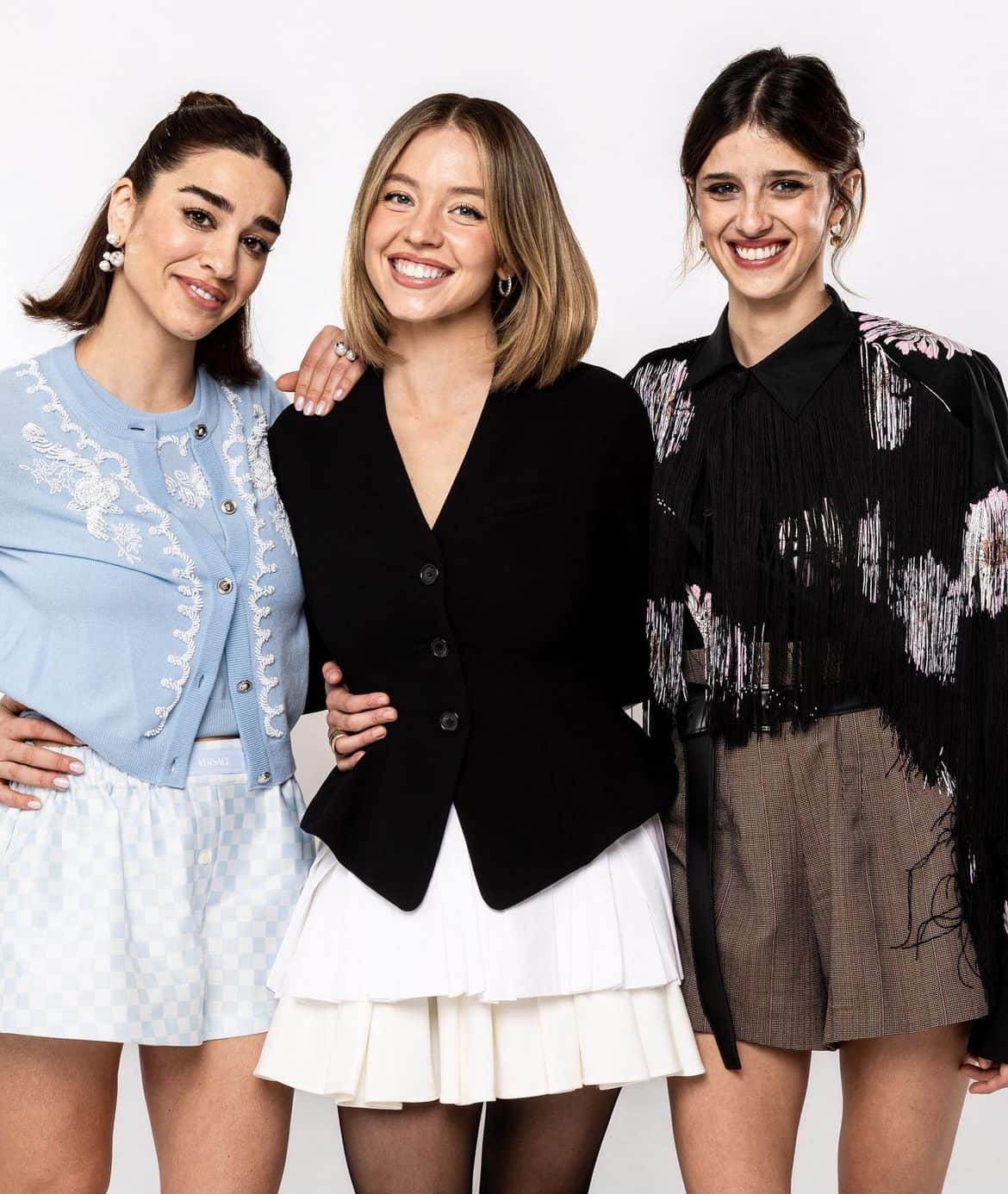 Simona Tabasco, Sydney Sweeney & Benedetta Porcaroli