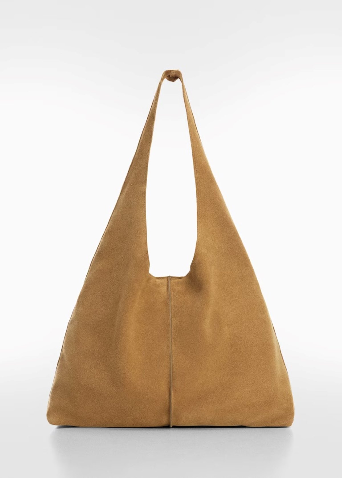 Καφέ shopper δερμάτινη τσάντα, 55.99 € , Mango