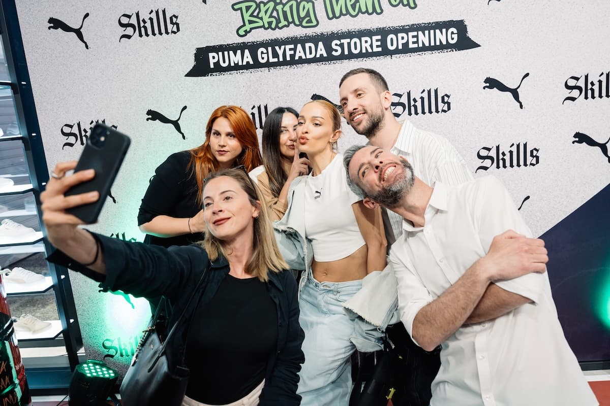 H Ελένη Φουρέιρα στο opening του flagship store της Puma στη Γλυφάδα