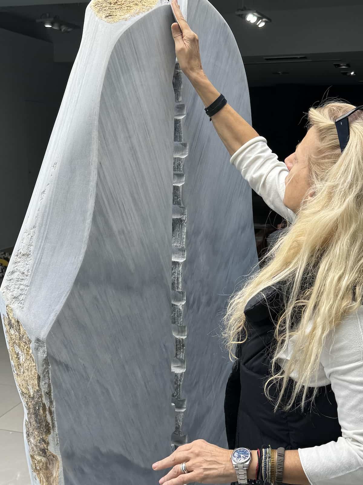 "Έρως" 2024, μάρμαρο (making of). Photo: Βένια Δημητρακοπούλου