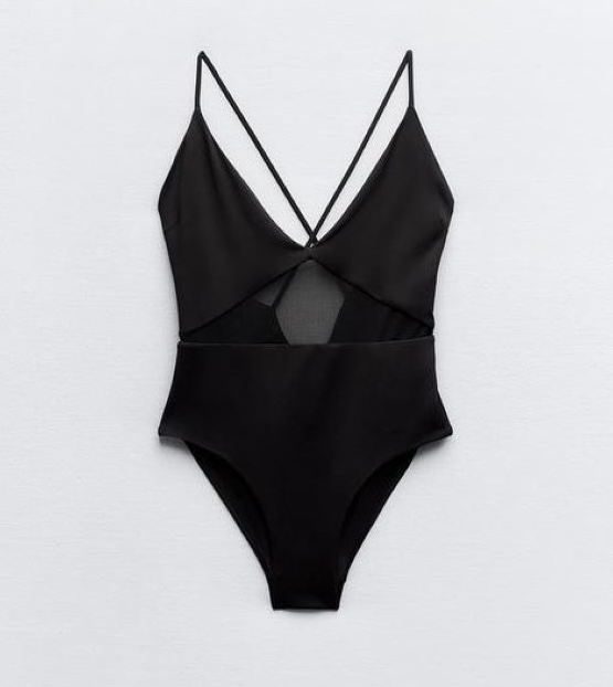 OΛΟΣΩΜΟ ΜΑΓΙΟ ΜΕ ΣΥΝΔΥΑΣΜΟ ΑΠΟ ΤΟΥΛΙ, 29.95 € , ZARA