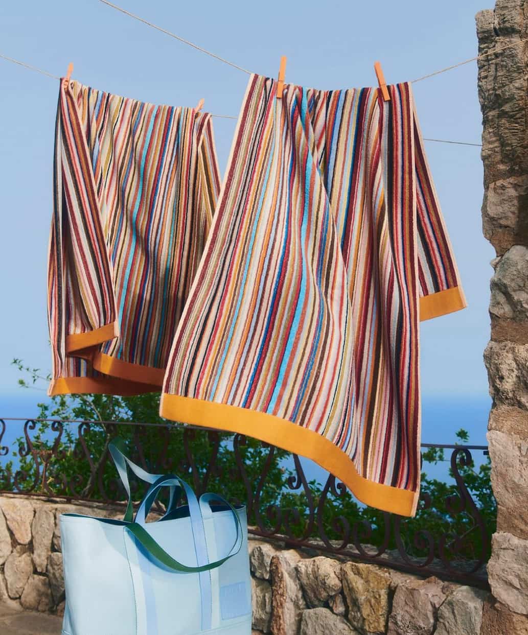 Μεγάλες ριγέ πετσέτες θαλάσσης "Signature Stripe"